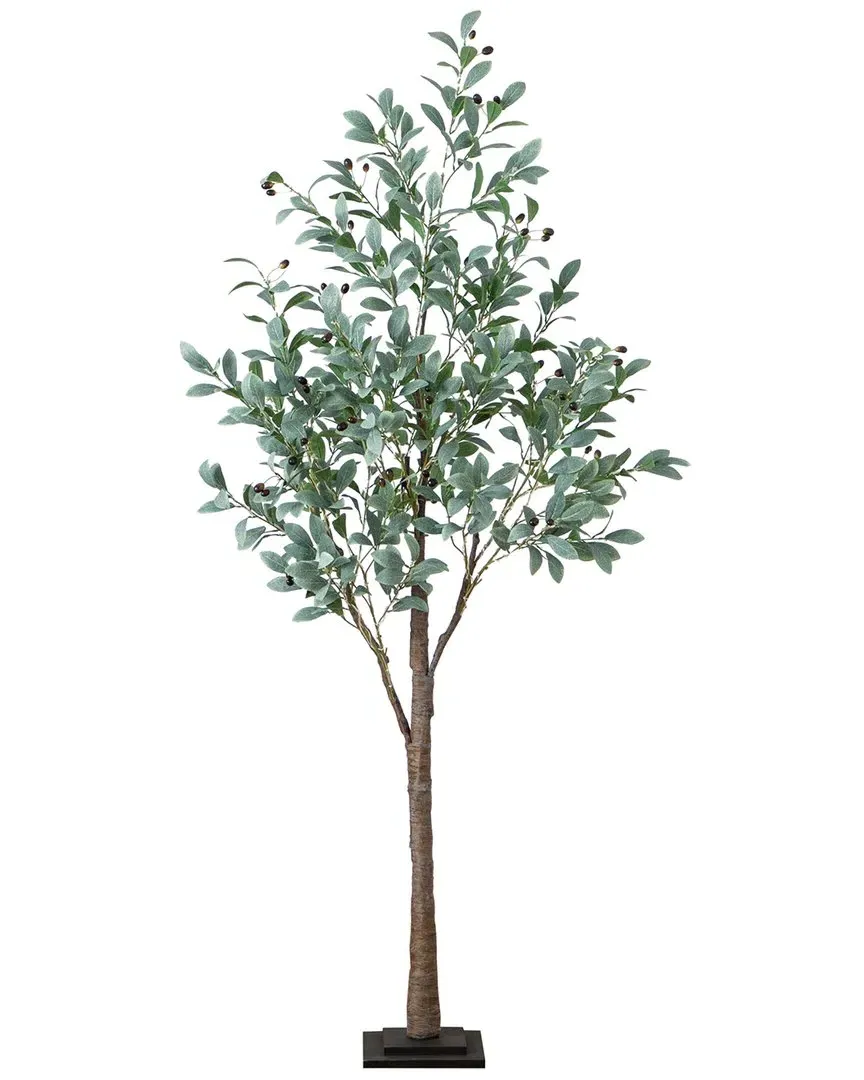 6ft Lighted Artificial Fruiting Olive Tree with 280 LED Lights
