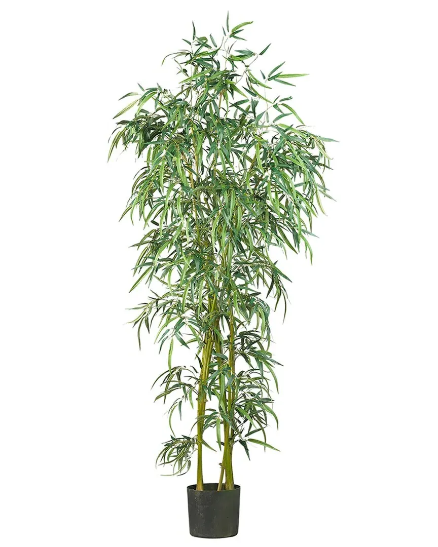 6ft Slim Bamboo Artificial Tree with 1850 Leaves - Green