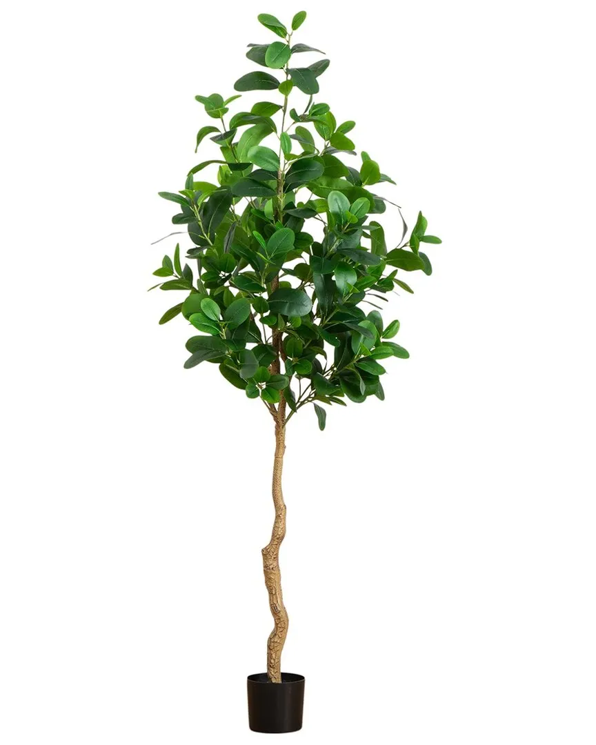 7ft Artificial Audrey Ficus Tree - Green