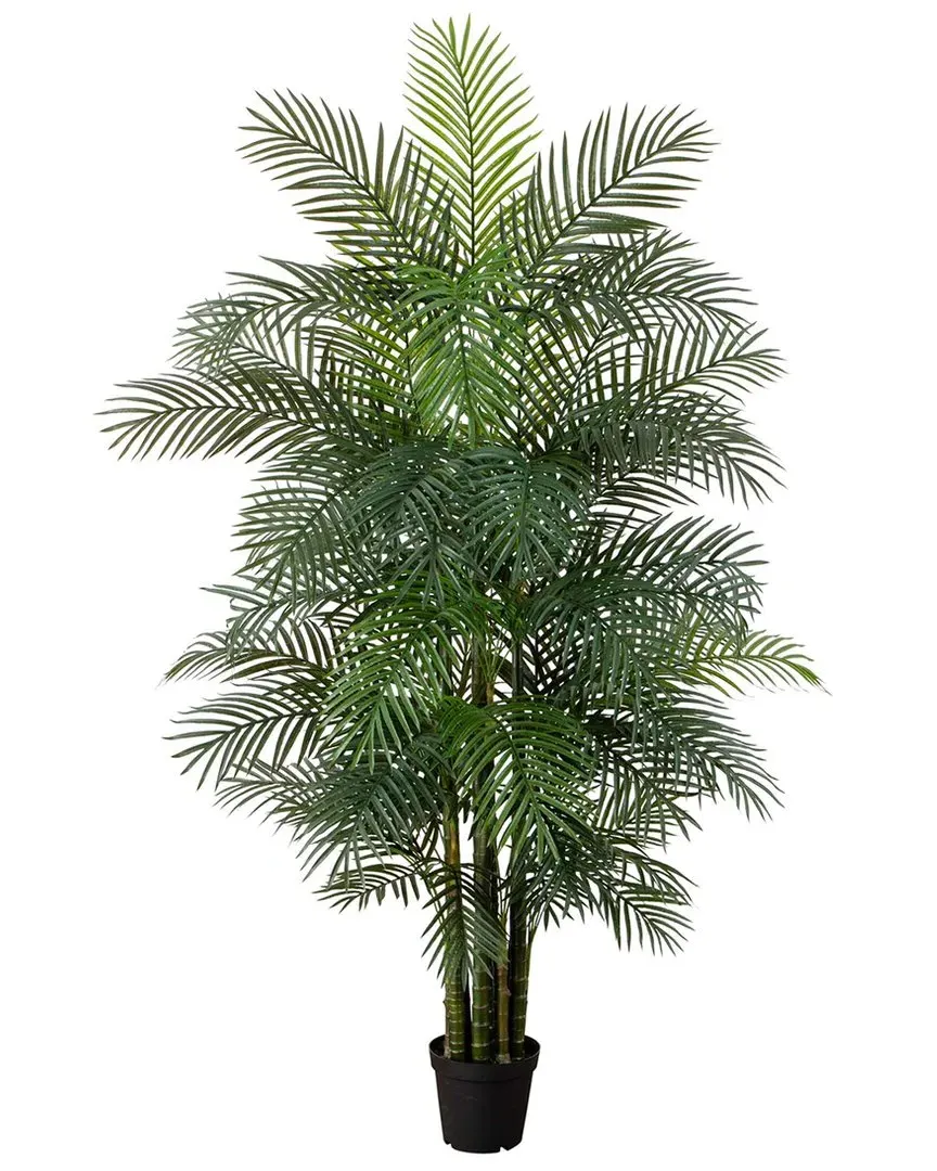 8ft Artificial Areca Palm Tree UV-Resistant - Green image