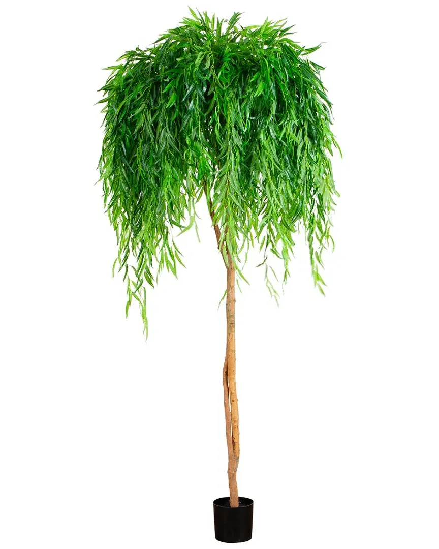 8ft Willow Artificial Tree Real Touch - Green