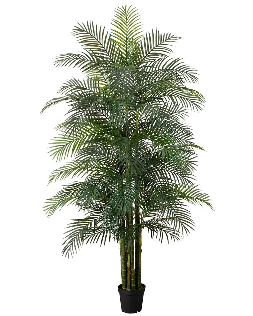9ft Artificial Areca Palm Tree UV-Resistant - Green