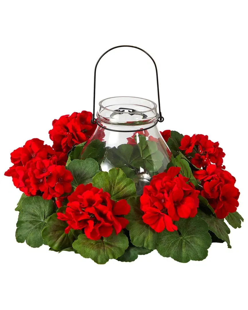 Artificial Geranium Candelabrum - Red
