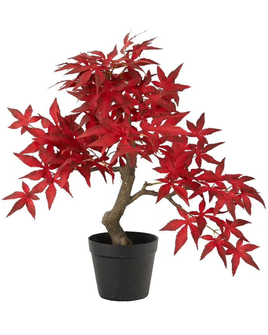 Autumn Maple Artificial Bonsai Tree - Red
