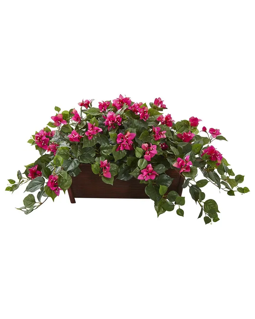 Bougainvillea Artificial Plant in Decorative Planter - Pink