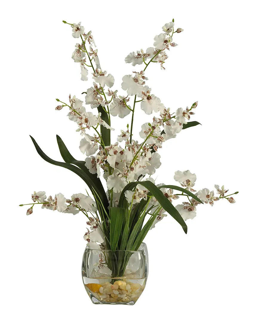 Dancing Lady Orchid Liquid Illusion Silk Arrangement - White image