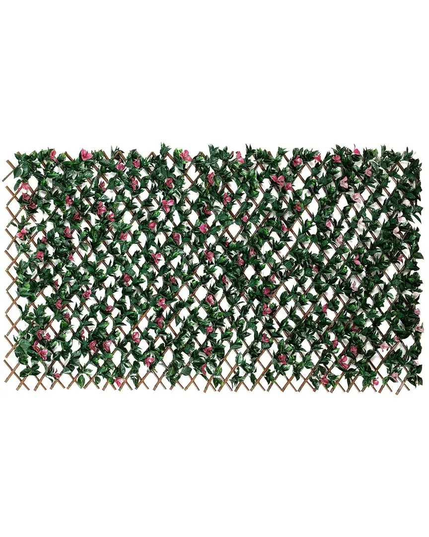 Expandable Artificial Bougainvillea Privacy Fence Screen - Pink
