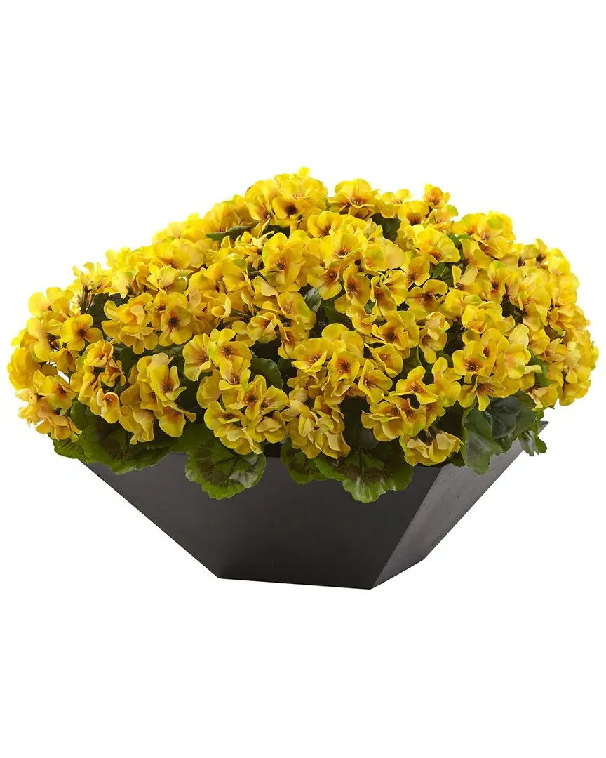 Geranium Artificial Plant UV Resistant - Yellow