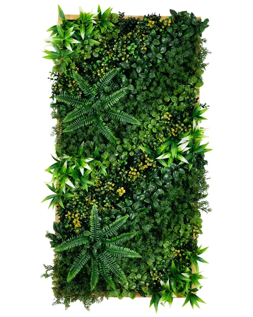 Hawaiian Islands Artificial Living Wall Art Panel - Green