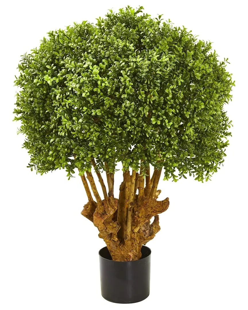 Nearly Natural 3ft Boxwood Artificial Topiary Tree - Green image