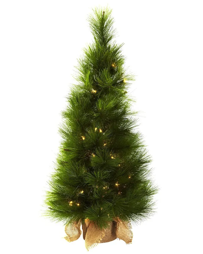 Nearly Natural 3ft Christmas Tree with Burlap Bag - Green image