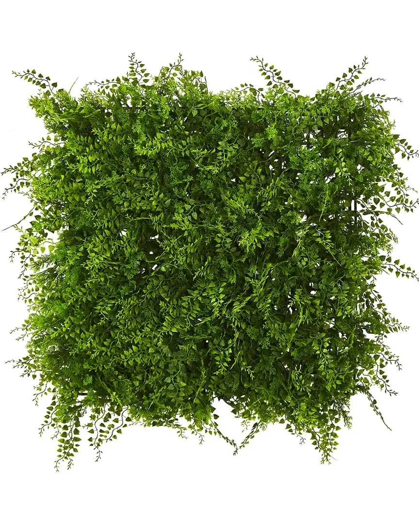 Nearly Natural Mediterranean Fern Wall Panel UV Resistant - Green image