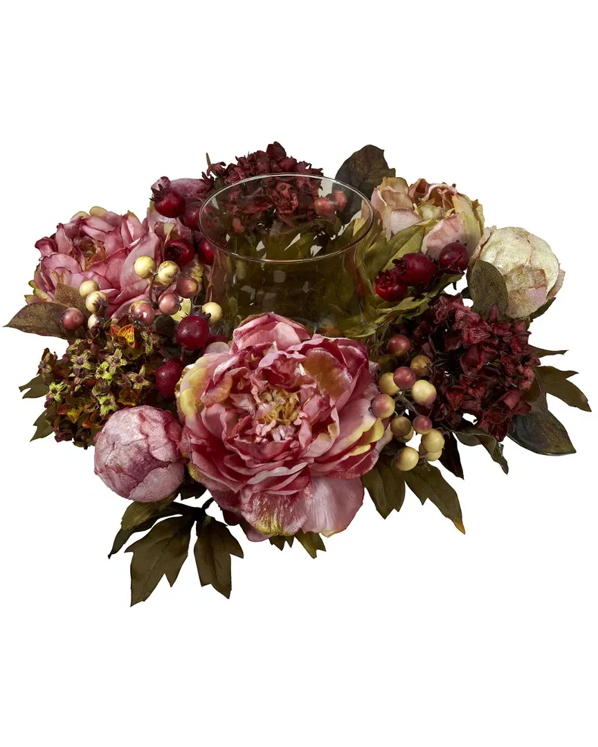 Peony Hydrangea Candelabrum - Dark Red image