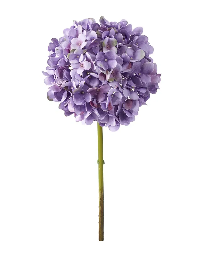Set of 3 19in Hydrangea Artificial Flowers - Purple image