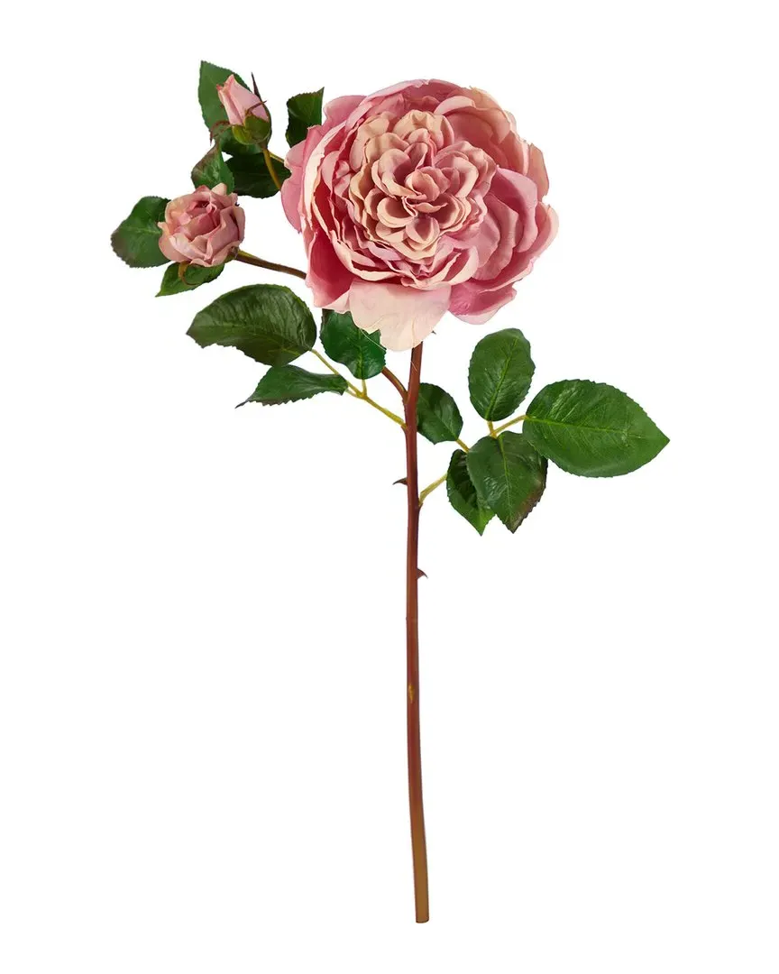 Set of 6 22in Rose Artificial Flower - Purple