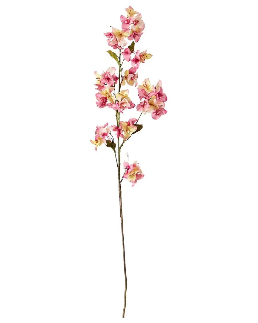 Set of Three 47in Artificial Bougainvillea Flower Stems - Pink