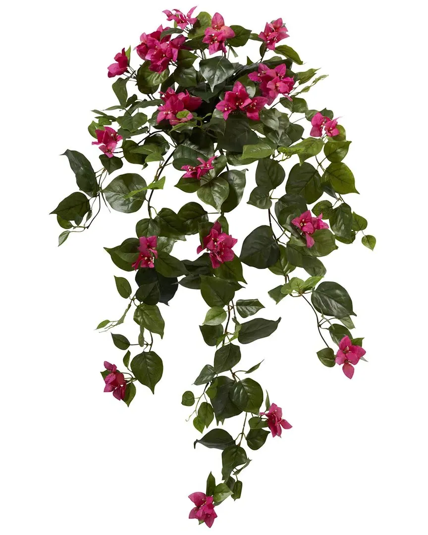 Set of Two 37in Bougainvillea Hanging Artificial Plants image