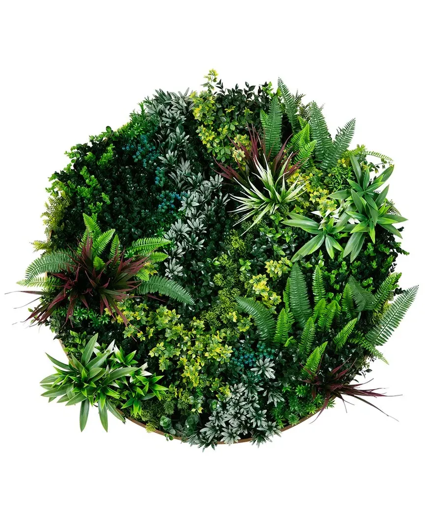 Virgin Islands Artificial Living Wall Art Panel - Green