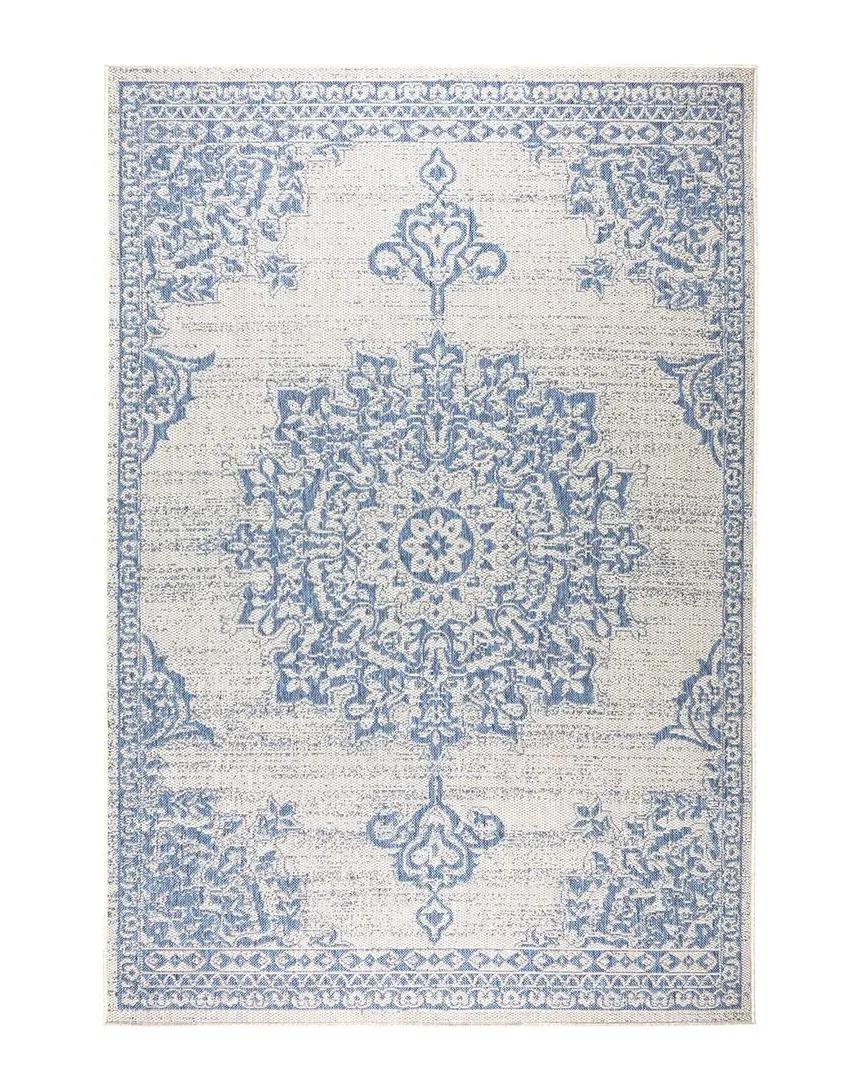 New York Patio Country Azalea Indoor/Outdoor Rug - Gray image