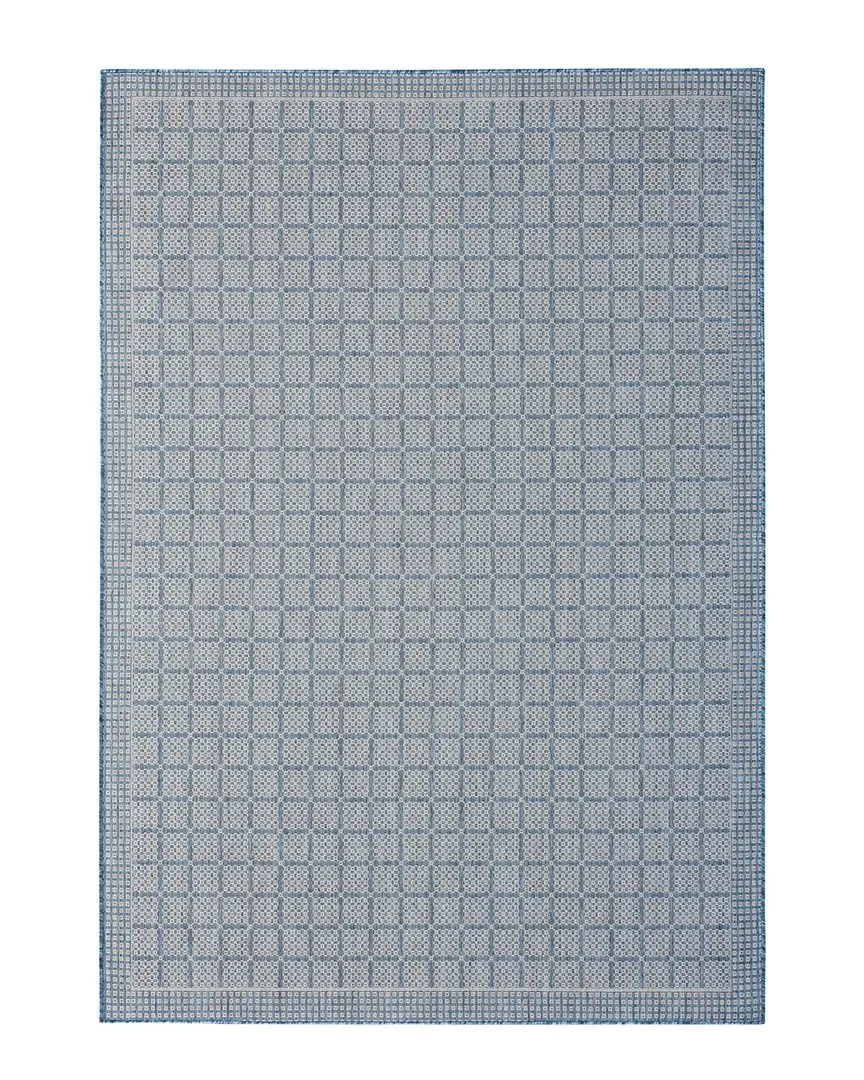 New York Patio Country Luna Indoor/Outdoor Rug - Blue