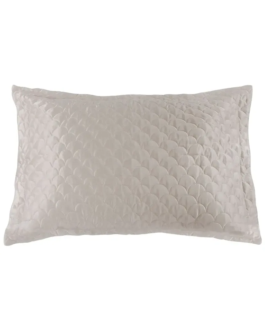 Quilted Sham with Envelope Closure - Silver, Polyester