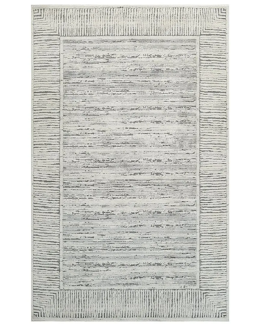 Savannah High-Low Area Rug - Grey, Polyester