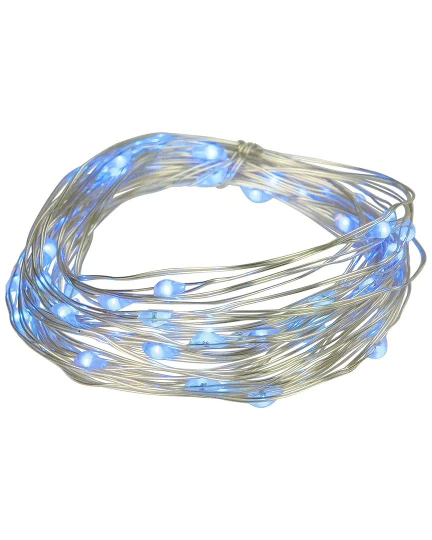 100ct LED Micro Fairy Lights on 16ft Copper Wire - Blue image