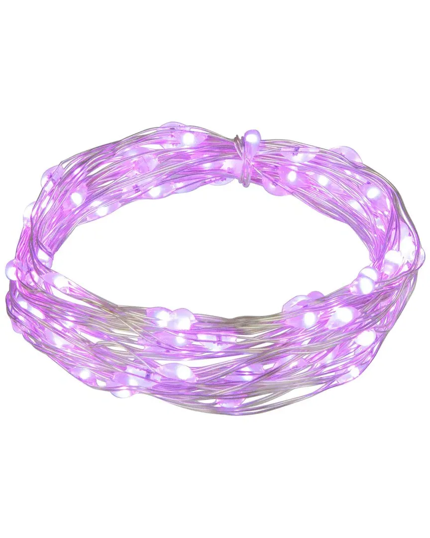 100ct LED Micro Fairy Lights on 16ft Copper Wire - Purple
