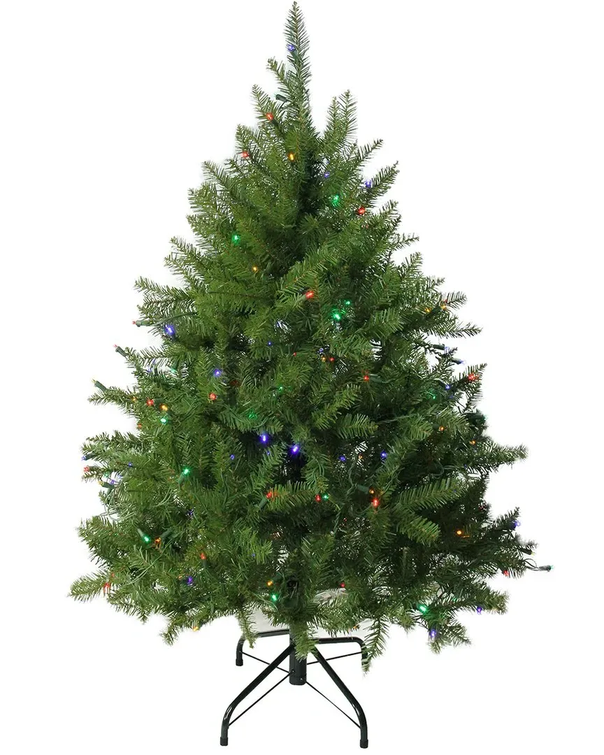 4ft Pre-Lit Northern Pine Christmas Tree - Green