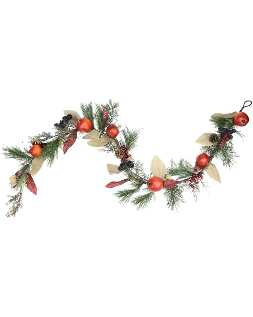 72in Autumn Harvest Mixed Pine Berry Garland