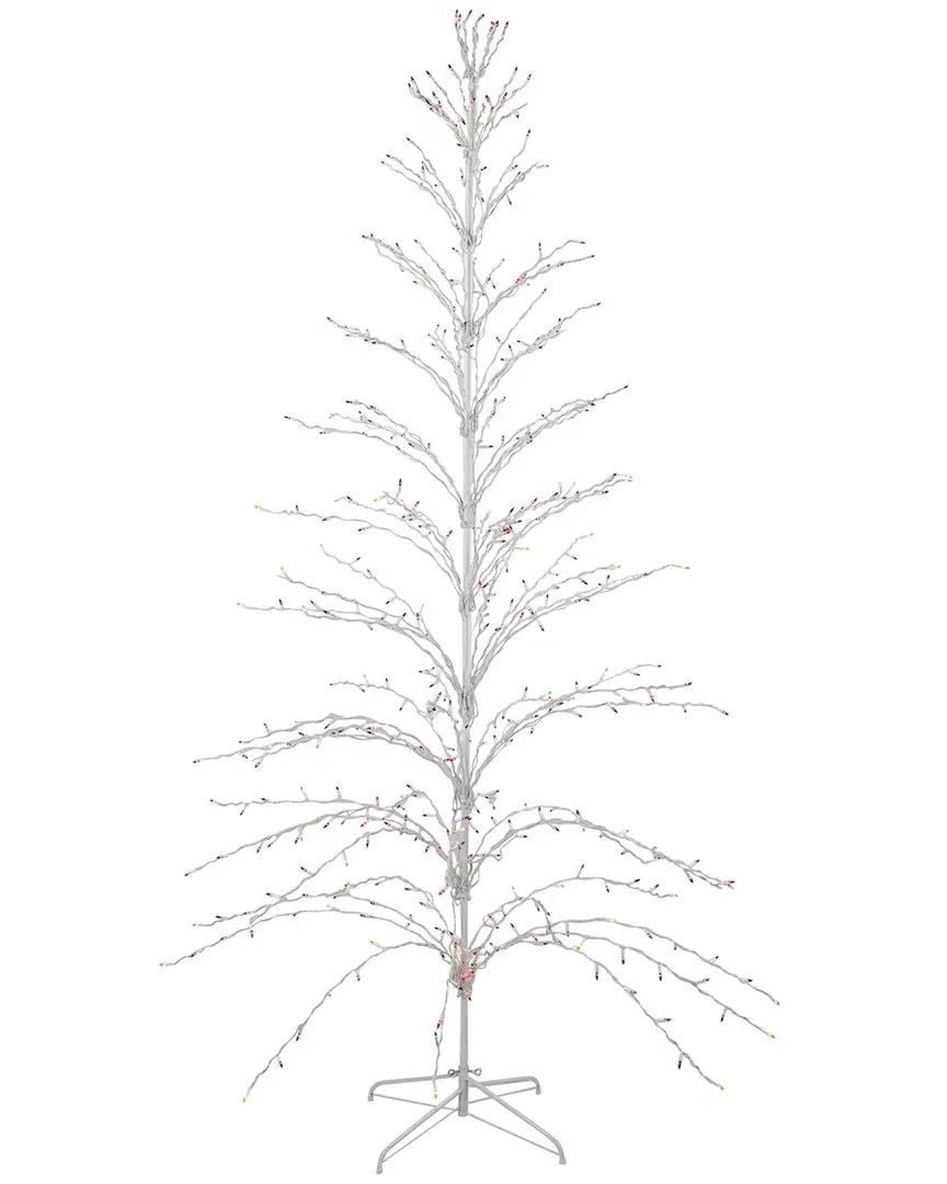 9ft Lighted Christmas Cascade Twig Tree - Multi-Color image