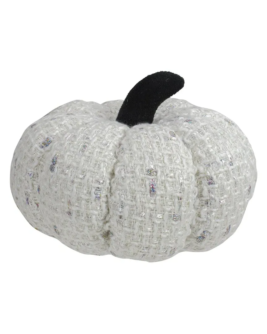 Knitted Fall Harvest Tabletop Pumpkin - Ivory