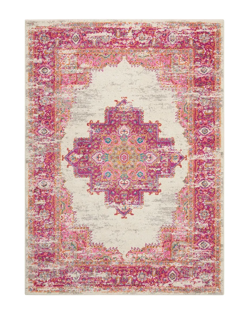 Passion Rug - Ivory/Fuchsia, Polypropylene