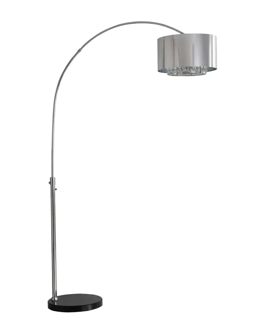 Marilyn 1-Light Arc Floor Lamp with Rotary Switch - Chrome image