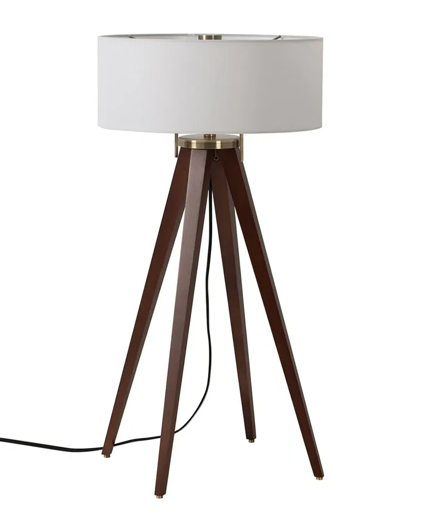 Quattro Table Lamp - Dark Walnut, Brass image