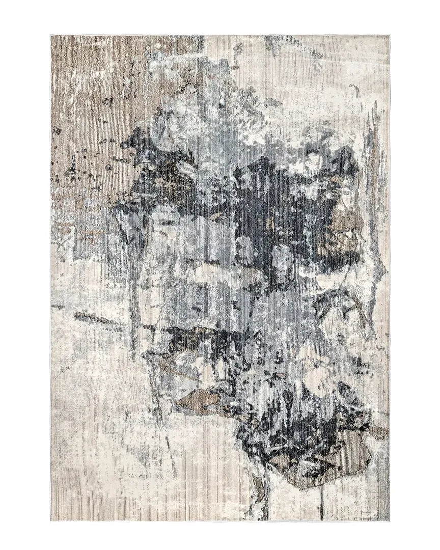 Abstract Rivera Rug - Gray, Polyester