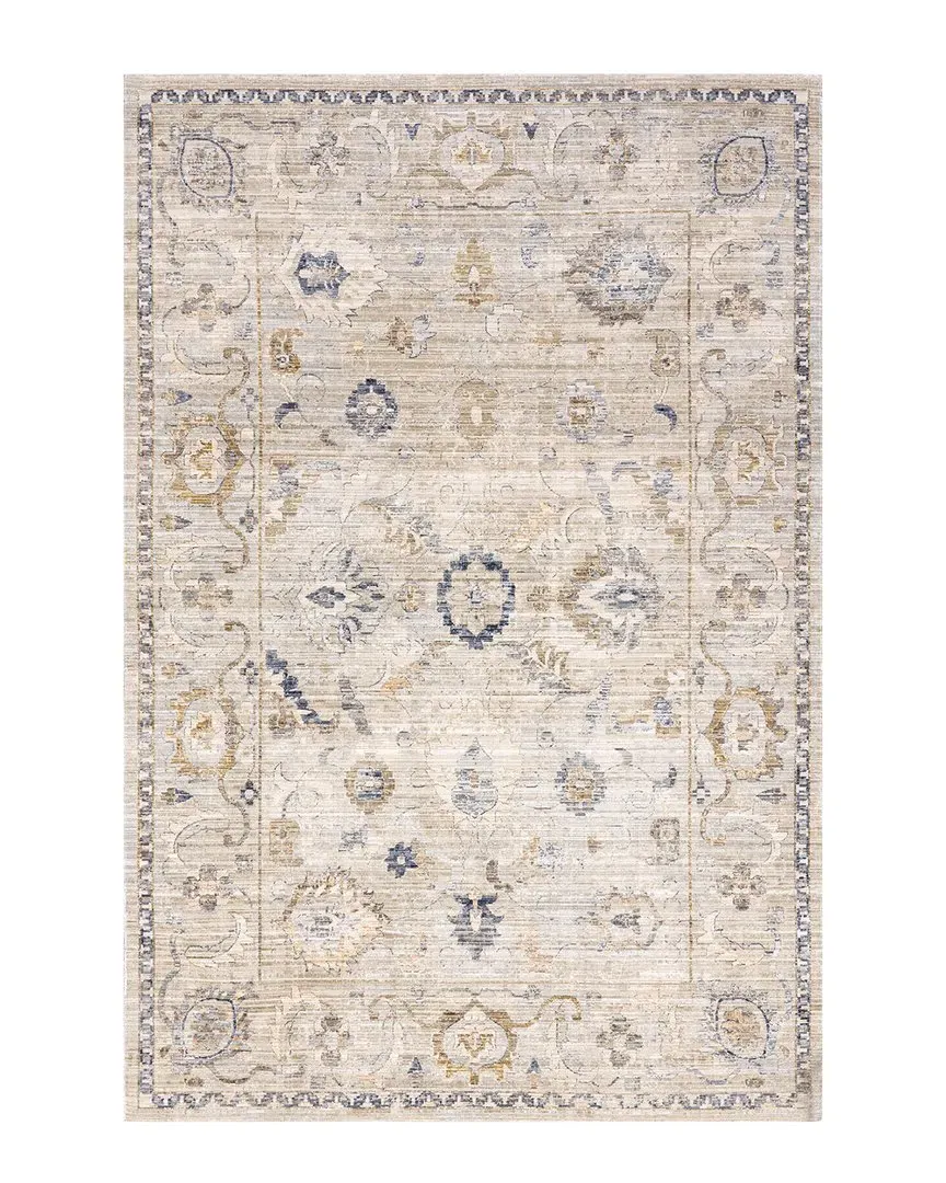 Arleth Indoor/Outdoor Machine Washable Rug - Cream, Polyester