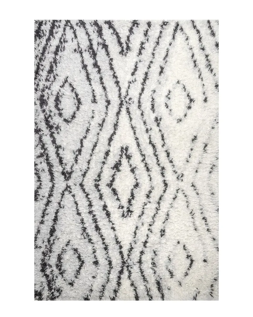 Bristowe Diamond Shag Rug - Beige, Polyester image