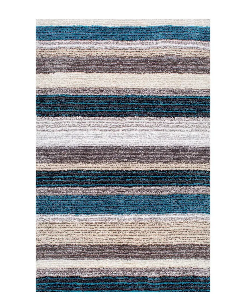 Classie Hand Tufted Shag Rug - Blue Multi, Polyester image