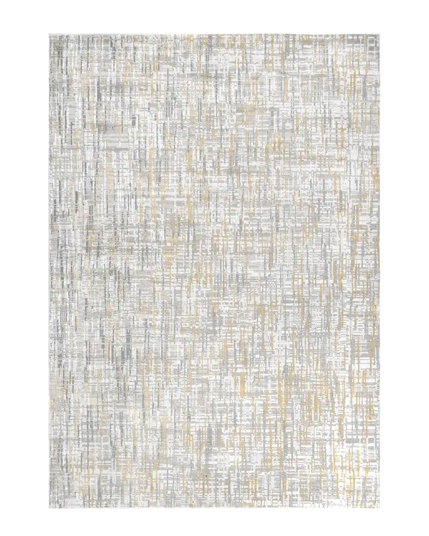 Emersyn Textured Abstract Crosshatch Area Rug - Gold image