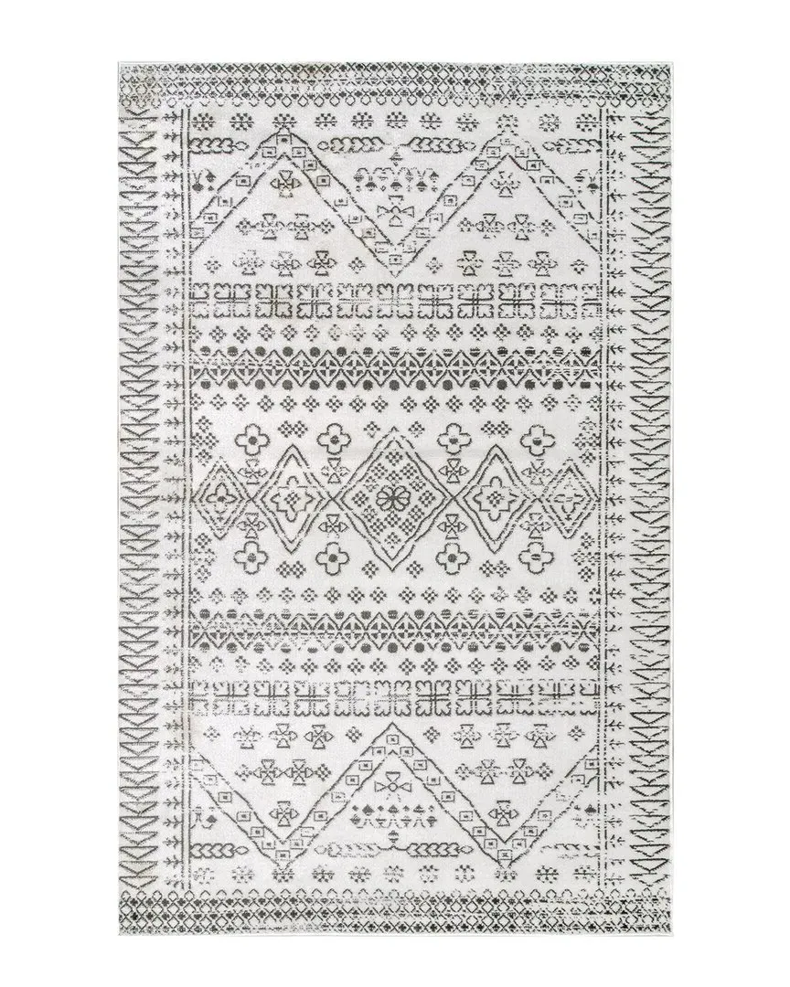 Frances Moroccan Rug - Light Gray, Polypropylene image