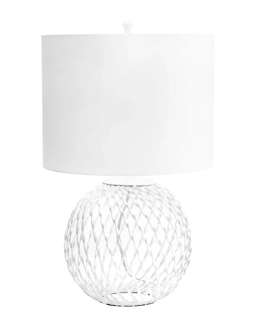 Galena Iron Table Lamp - White image