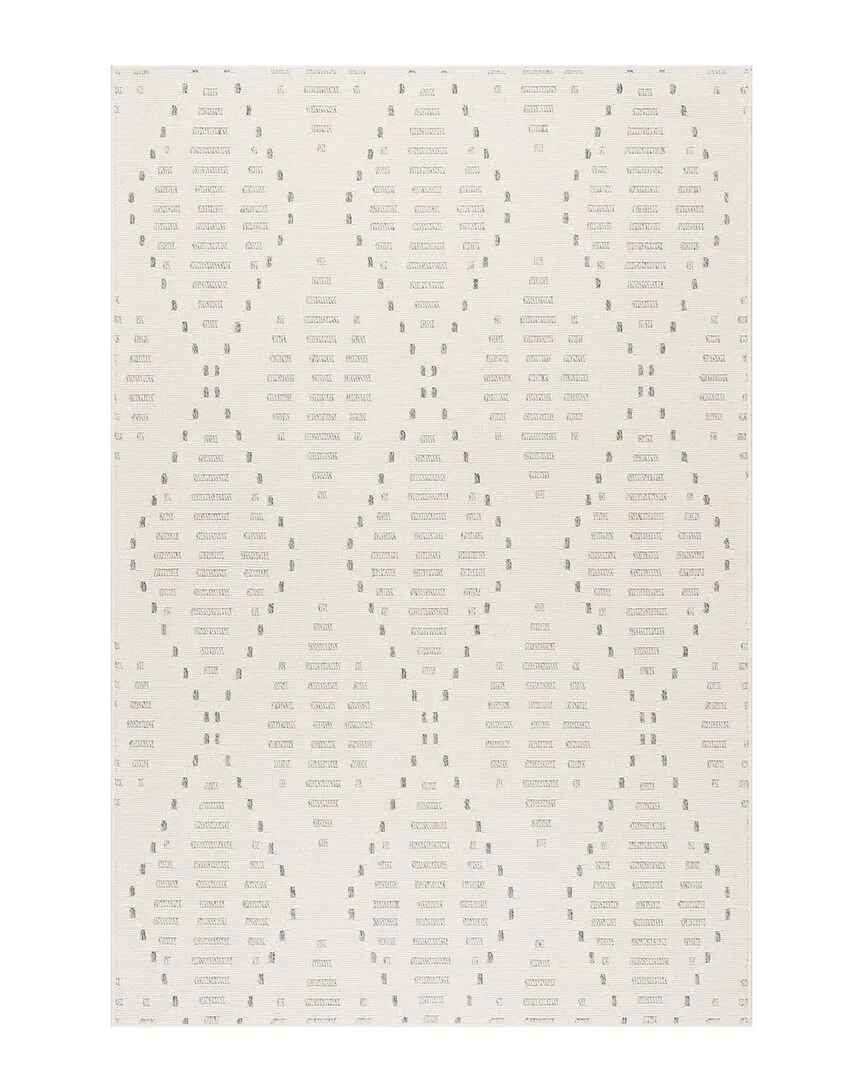 Hestia Trellis Indoor/Outdoor Rug - Cream, Polypropylene image