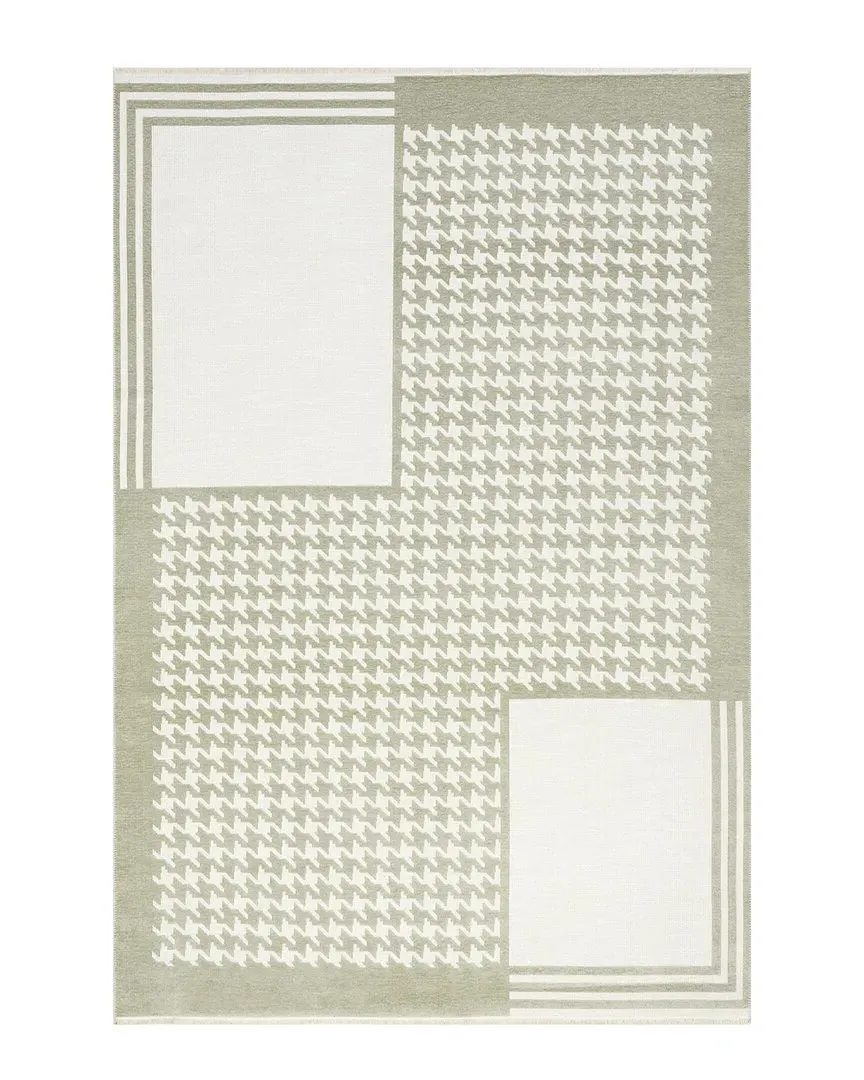 Iyla SuperiorWash Geometric Reversible Rug - Green image