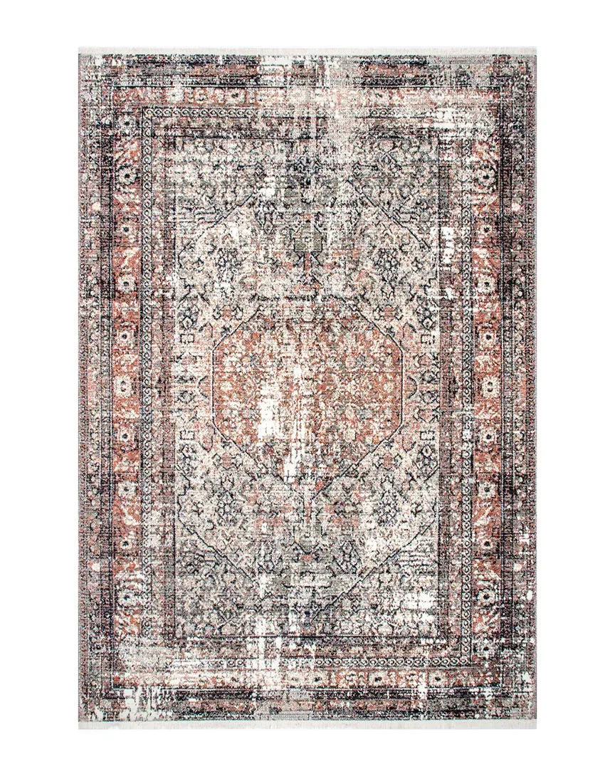 Iza Distressed Fringe Rug - Multi, Polypropylene