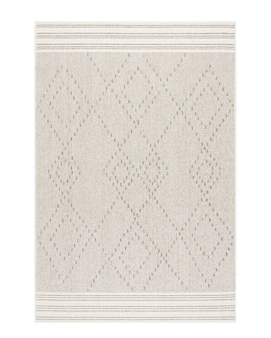 Jacinda Trellis Indoor/Outdoor Rug - Grey, Polypropylene