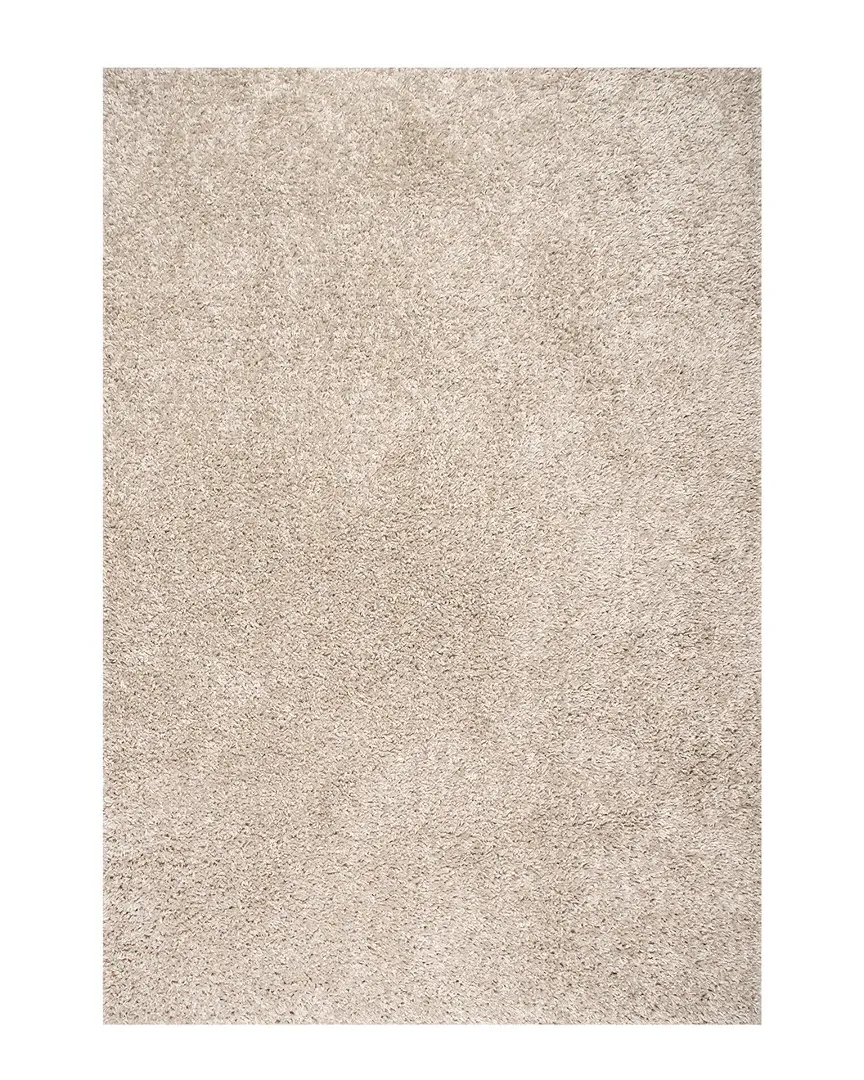 Kara Solid Shag Rug - Beige, Polypropylene