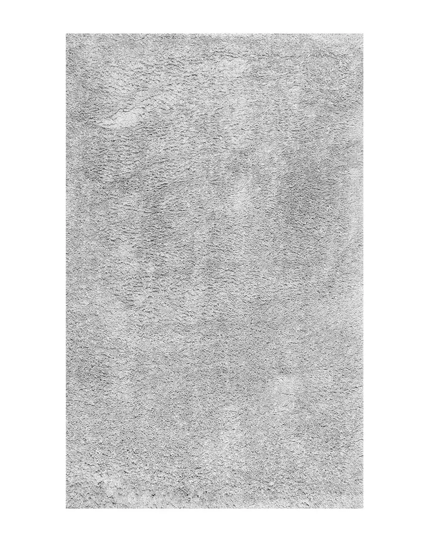 Kara Solid Shag Rug - Gray, Polypropylene