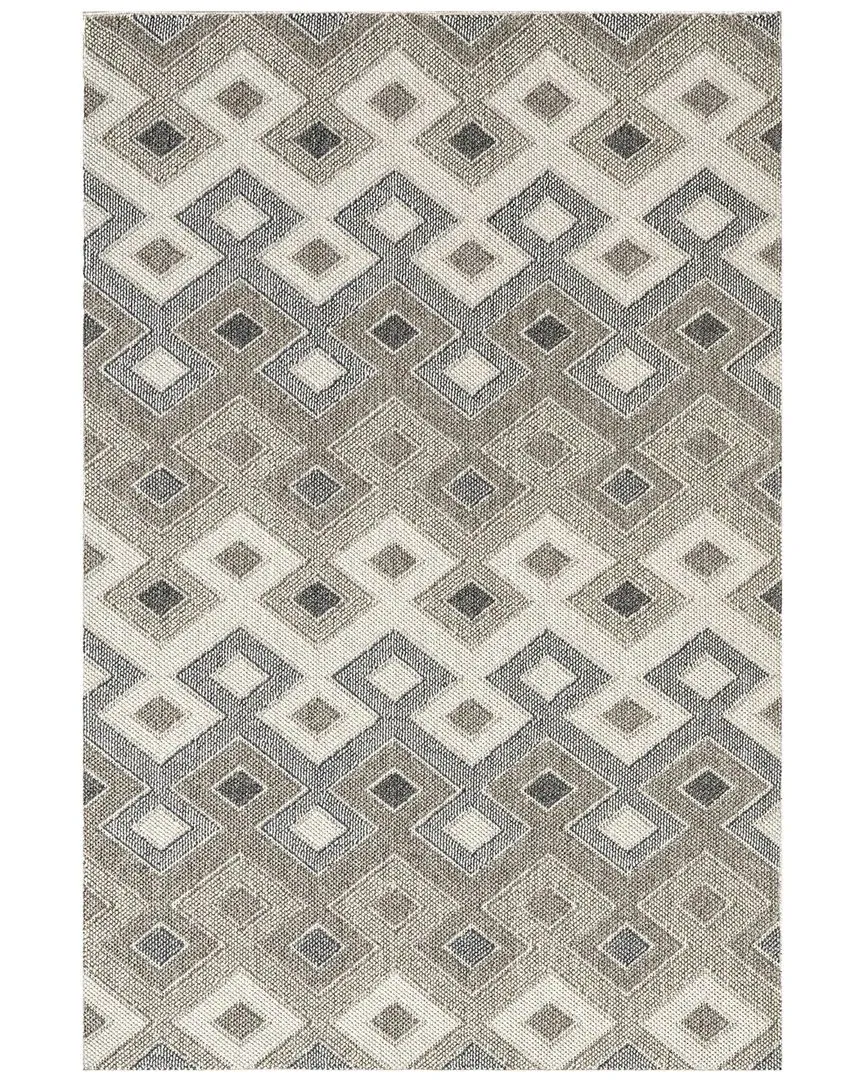 Kris Diamond Indoor/Outdoor Area Rug - Grey, Polypropylene