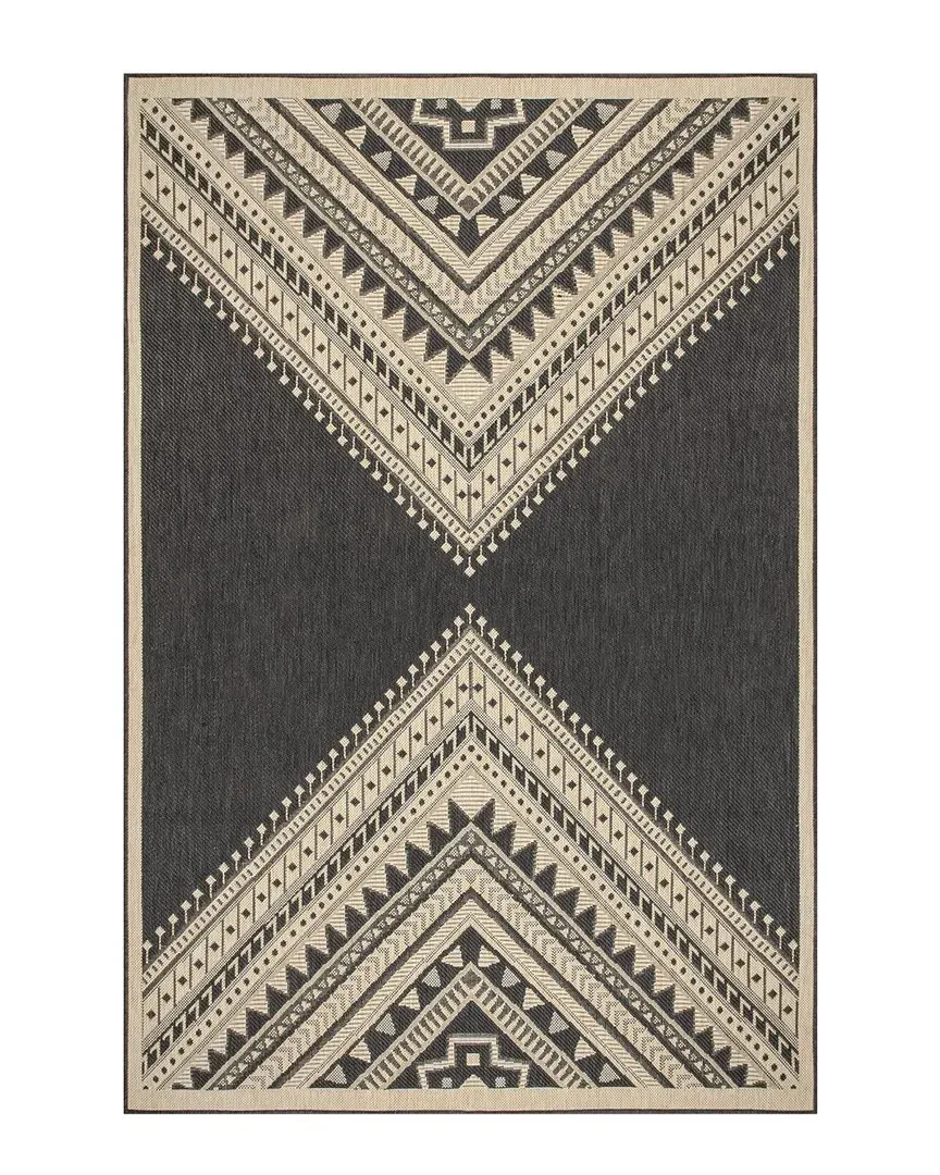 Landry Aztec Indoor/Outdoor Rug - Charcoal